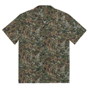 Waldtarndruck Luxembourg Woodland CAMO Unisex Short-Sleeve Button Shirt - 2XS - Button-Up