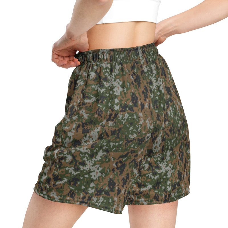 Waldtarndruck Luxembourg Woodland CAMO Unisex Mesh Shorts
