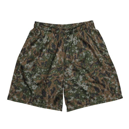 Waldtarndruck Luxembourg Woodland CAMO Unisex Mesh Shorts - 2XS