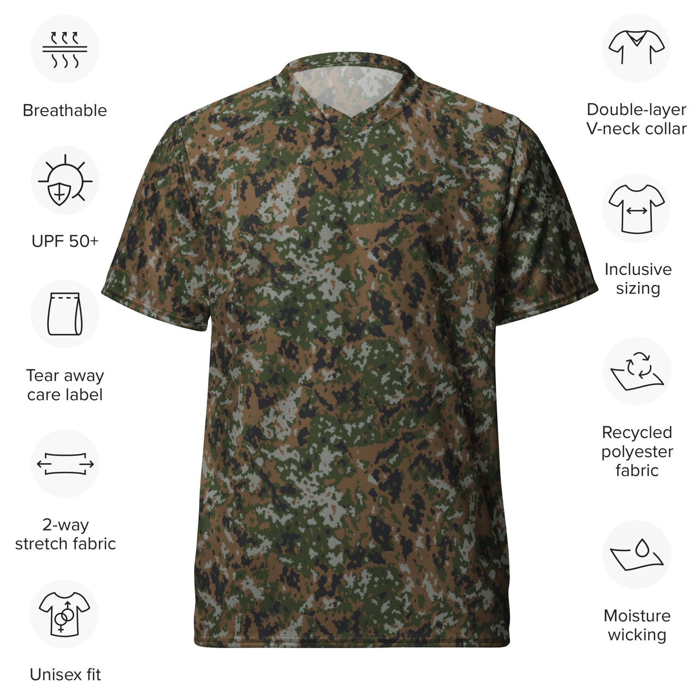 Luxembourg Waldtarndruck CAMO unisex sports jersey - Sports Jerseys