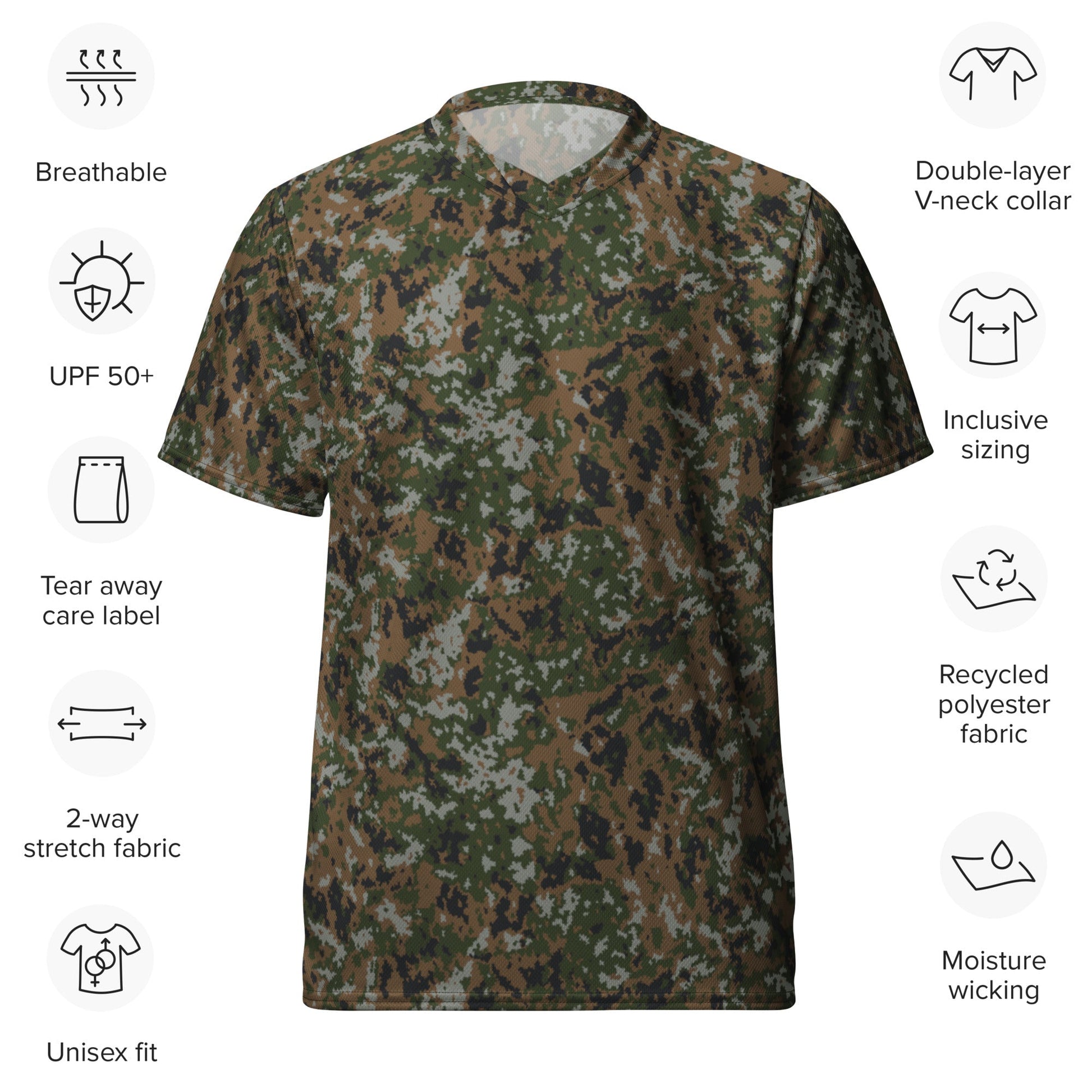 Luxembourg Waldtarndruck CAMO unisex sports jersey - Sports Jerseys