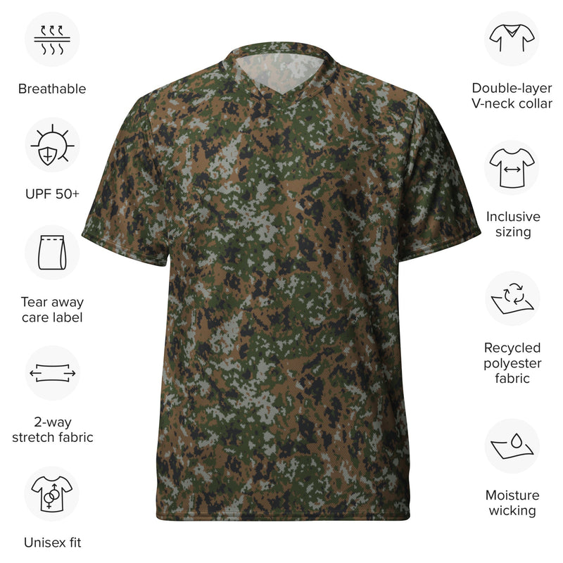 Waldtarndruck Luxembourg Woodland CAMO Unisex Sports Jersey
