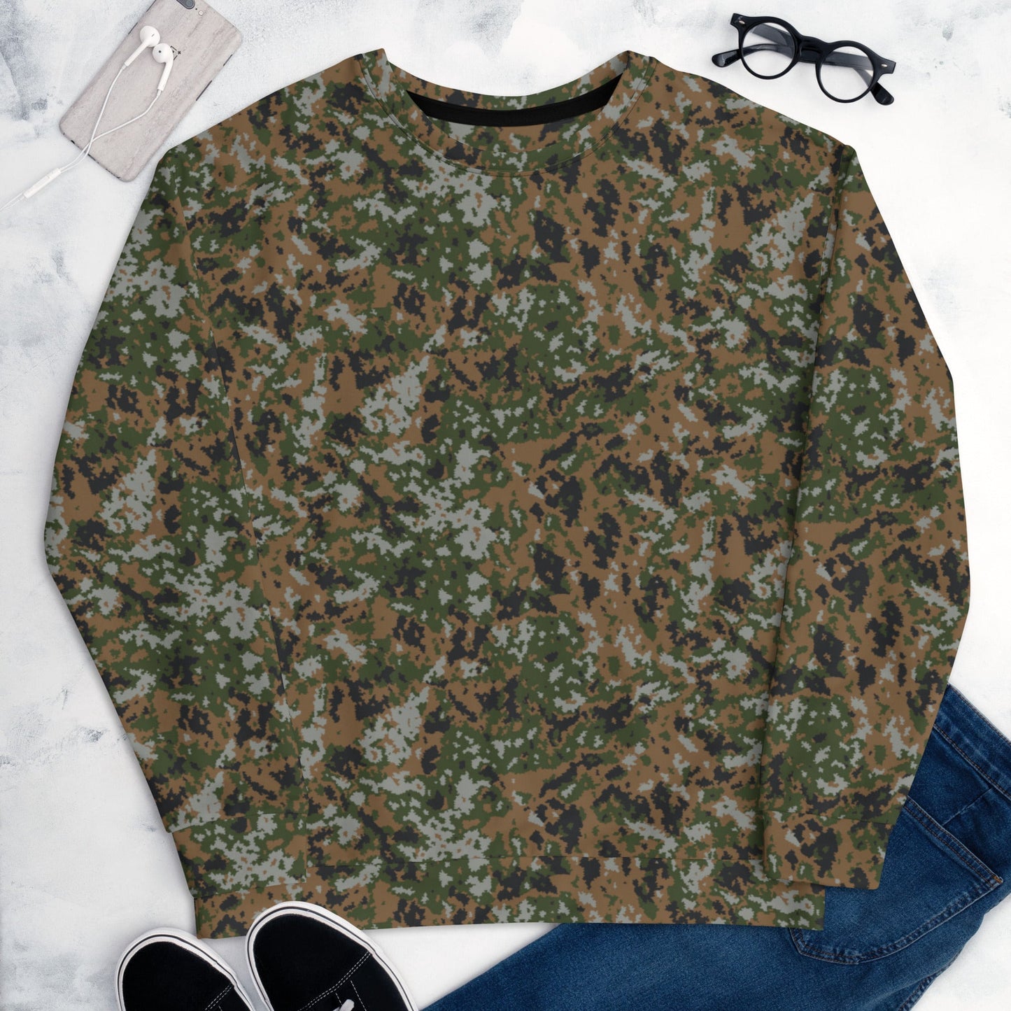 Luxembourg Waldtarndruck CAMO Unisex Sweatshirt - Sweatshirts