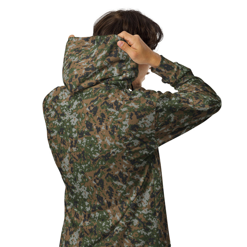 Waldtarndruck Luxembourg Woodland CAMO Unisex Zip Hoodie