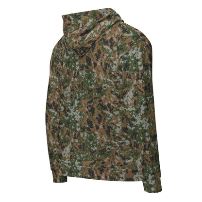Luxembourg Waldtarndruck CAMO Unisex zip hoodie - Zip Hoodies