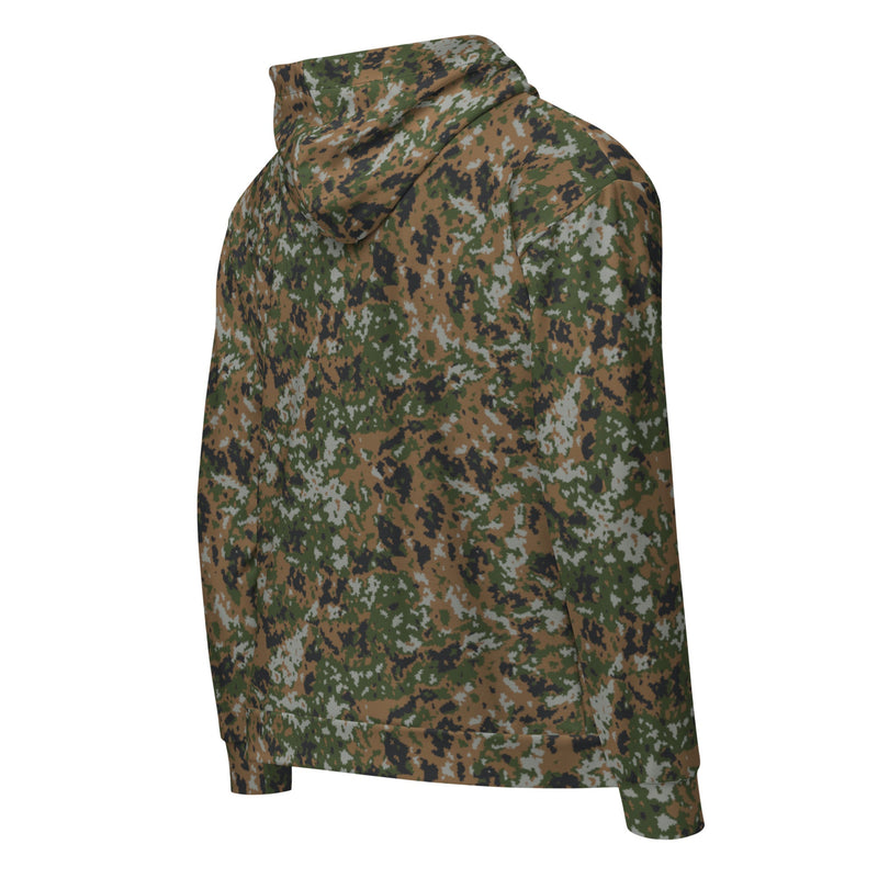 Waldtarndruck Luxembourg Woodland CAMO Unisex Zip Hoodie