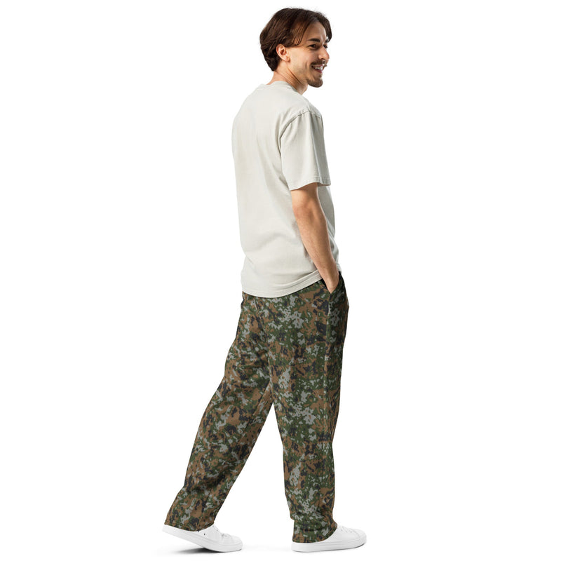 Waldtarndruck Luxembourg Woodland CAMO Unisex Wide-Leg Joggers