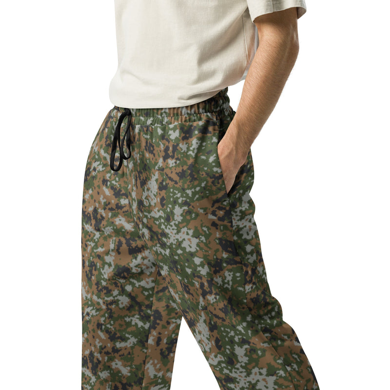 Waldtarndruck Luxembourg Woodland CAMO Unisex Wide-Leg Joggers