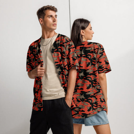 Firefighter Ember Rescue CAMO Unisex Baseball Jersey - 2XS