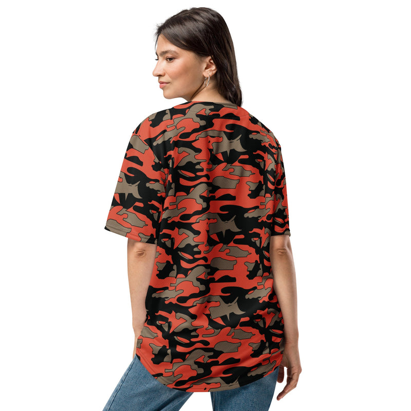 Firefighter Ember Rescue CAMO Unisex Baseball Jersey