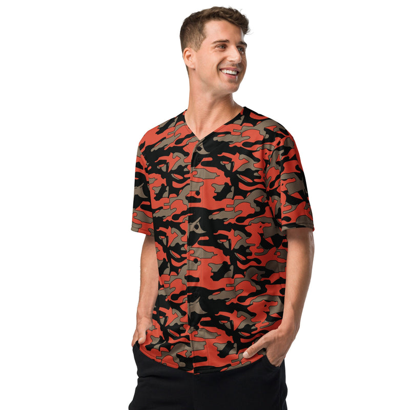 Firefighter Ember Rescue CAMO Unisex Baseball Jersey