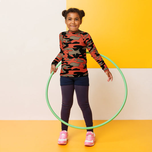 Malaysian BOMBA Firefighter CAMO Kids Rash Guard - 2T