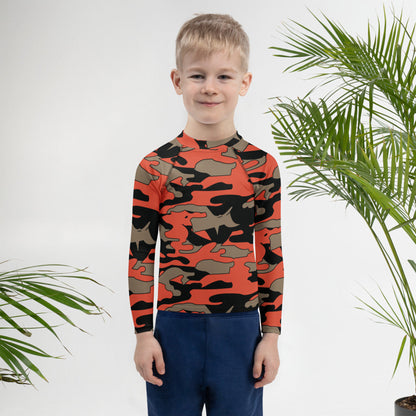 Malaysian BOMBA Firefighter CAMO Kids Rash Guard