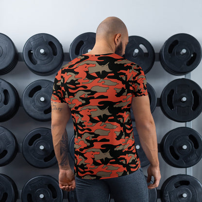 Malaysian BOMBA Firefighter CAMO Mens athletic t-shirt - Athletic T-Shirts