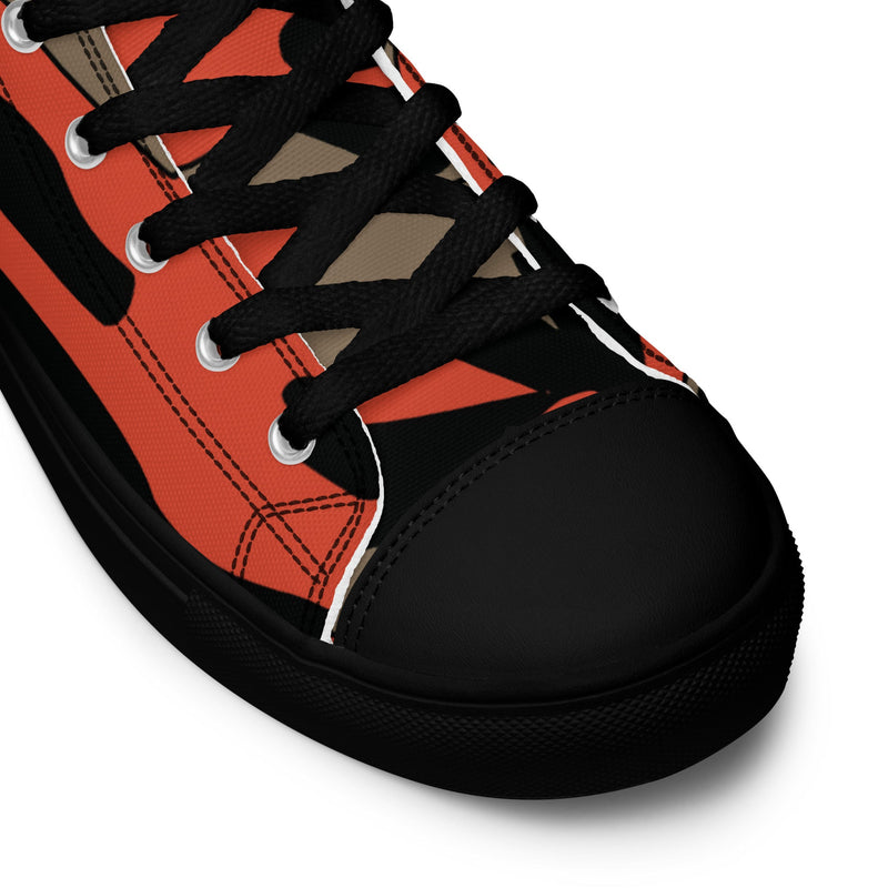 Firefighter Ember Rescue CAMO Mens High-Top Canvas Shoes
