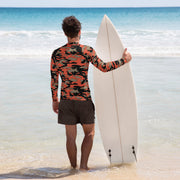 Firefighter Ember Rescue CAMO Mens Long-Sleeve Rash Guard