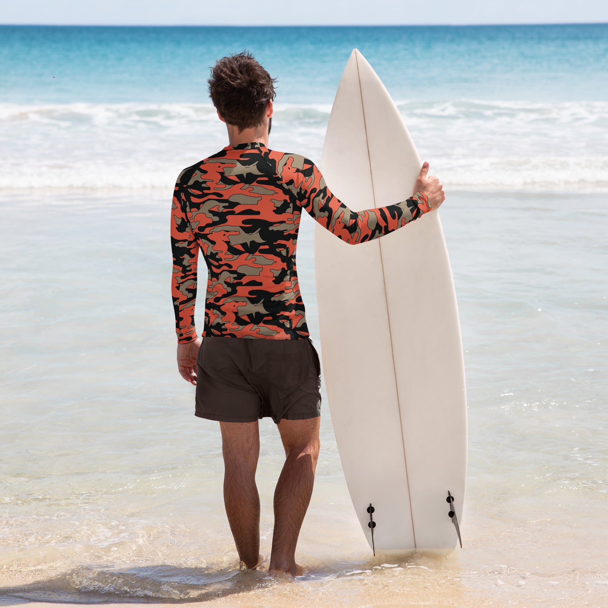 Malaysian BOMBA Firefighter CAMO Mens Long-Sleeve Rash Guard