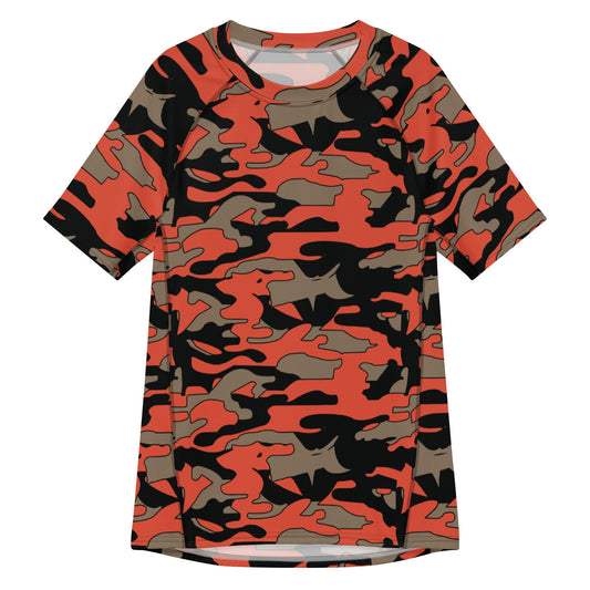 Malaysian BOMBA Firefighter CAMO Mens Short-Sleeve Rash Guard - 2XS - Short-sleeve Guards