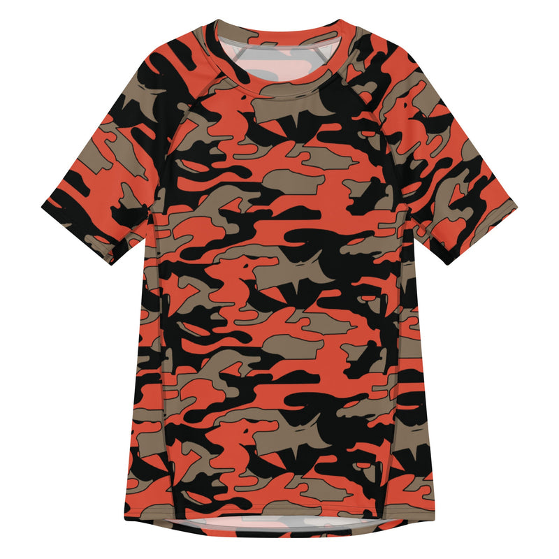 Firefighter Ember Rescue CAMO Mens Short-Sleeve Rash Guard - 2XS