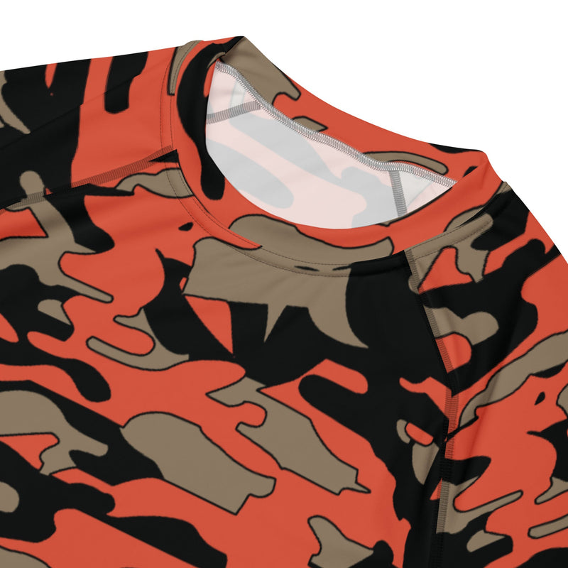 Firefighter Ember Rescue CAMO Mens Short-Sleeve Rash Guard