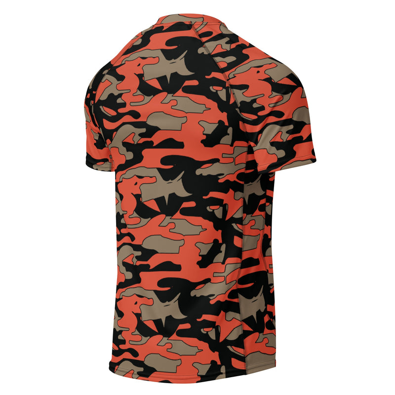 Firefighter Ember Rescue CAMO Mens Short-Sleeve Rash Guard