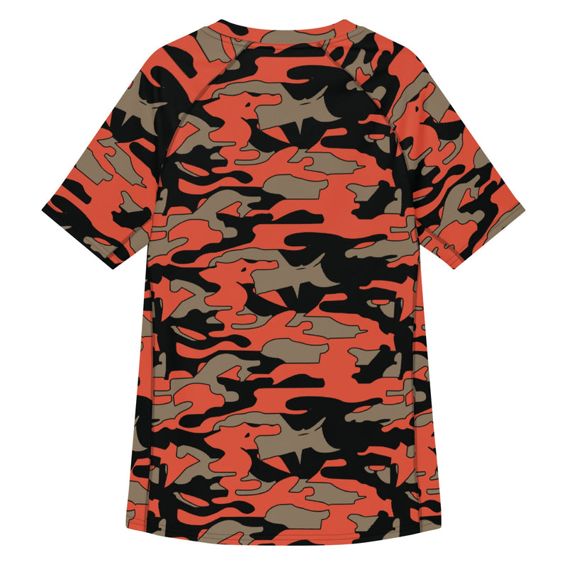 Firefighter Ember Rescue CAMO Mens Short-Sleeve Rash Guard