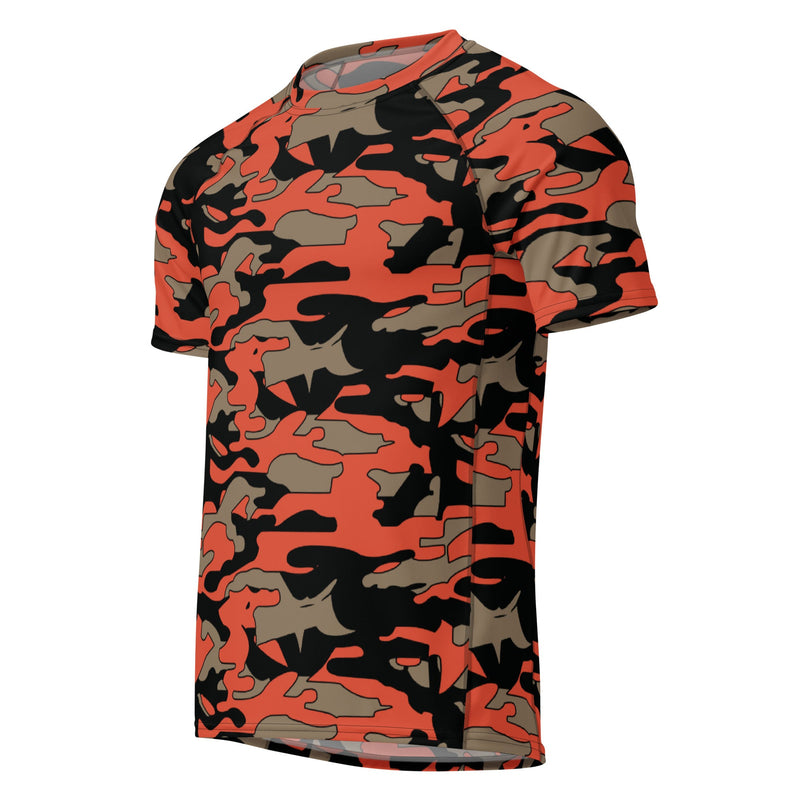 Firefighter Ember Rescue CAMO Mens Short-Sleeve Rash Guard