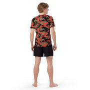 Firefighter Ember Rescue CAMO Mens Short-Sleeve Rash Guard