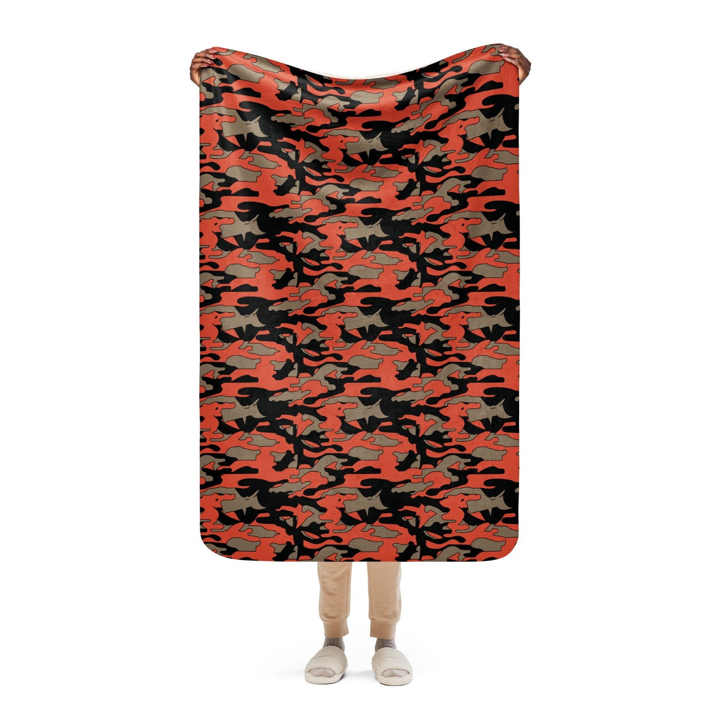 Malaysian BOMBA Firefighter CAMO Sherpa blanket - 37″×57″ - Blanket