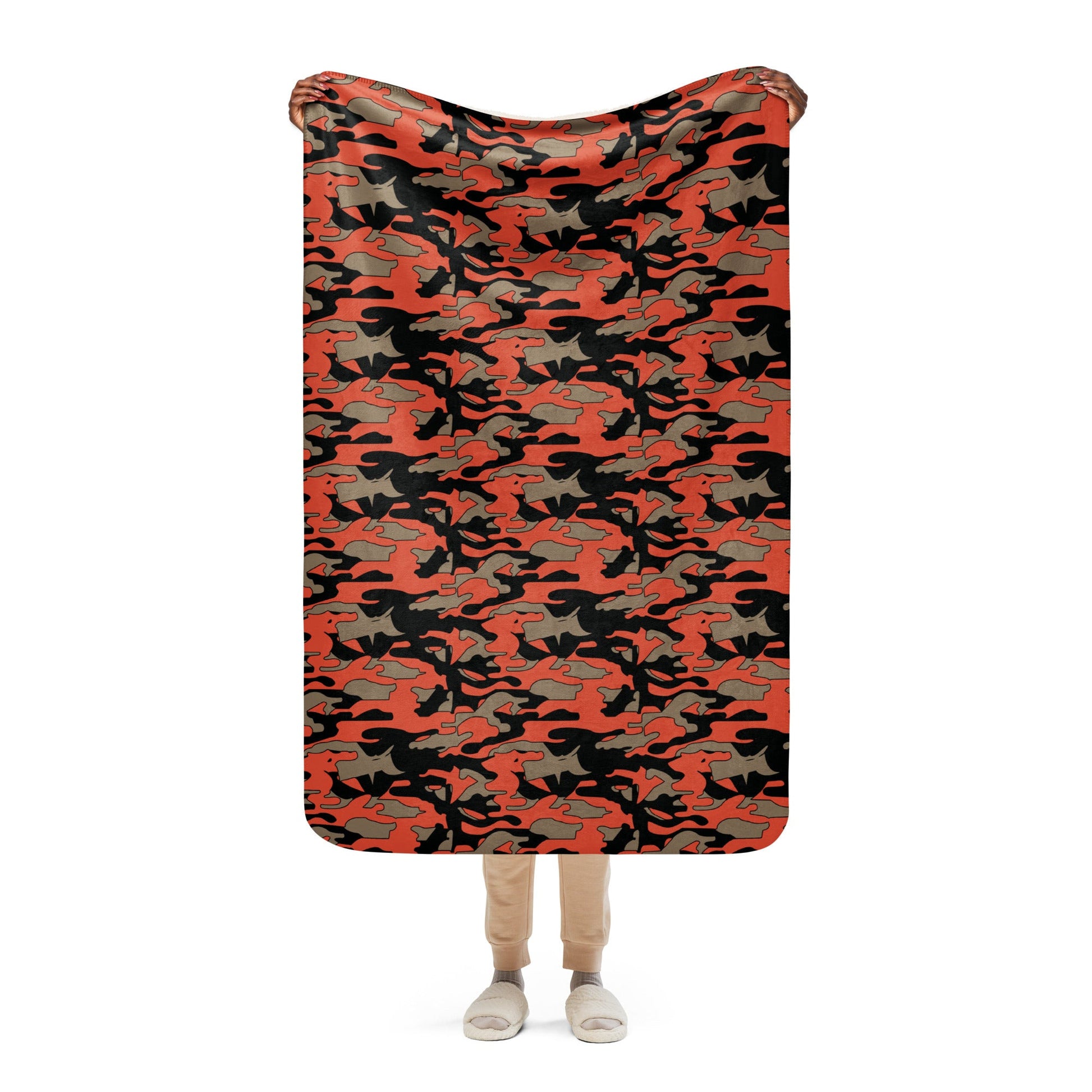 Malaysian BOMBA Firefighter CAMO Sherpa blanket - 37″×57″ - Blanket