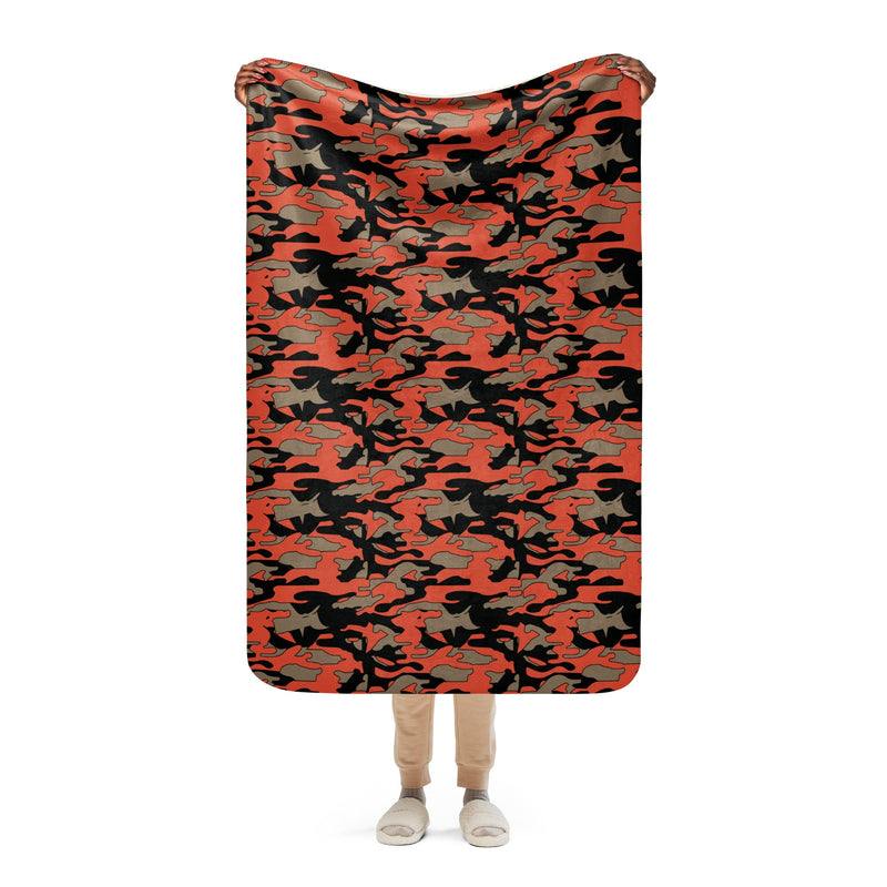 Firefighter Ember Rescue CAMO Sherpa Blanket - 37″×57″