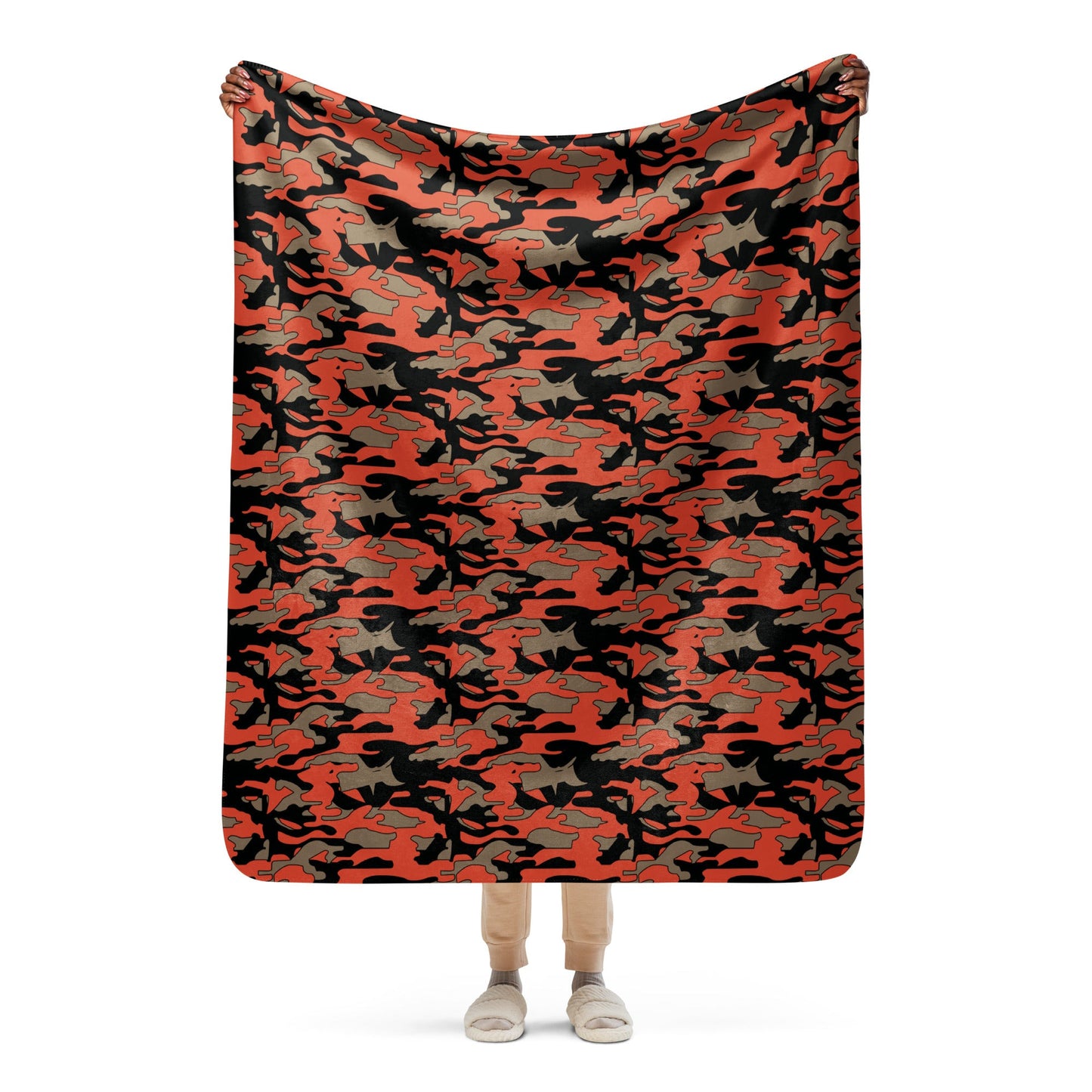 Malaysian BOMBA Firefighter CAMO Sherpa blanket - 50″×60″ - Blanket