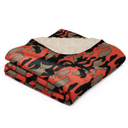 Firefighter Ember Rescue CAMO Sherpa Blanket