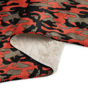 Firefighter Ember Rescue CAMO Sherpa Blanket