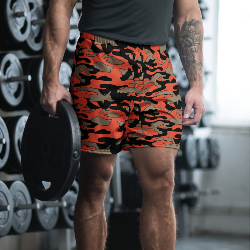 Firefighter Ember Rescue CAMO Unisex Athletic Long Shorts - 2XS