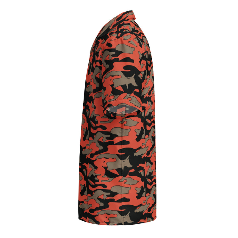 Firefighter Ember Rescue CAMO Unisex Short-Sleeve Button Shirt - Button-Up