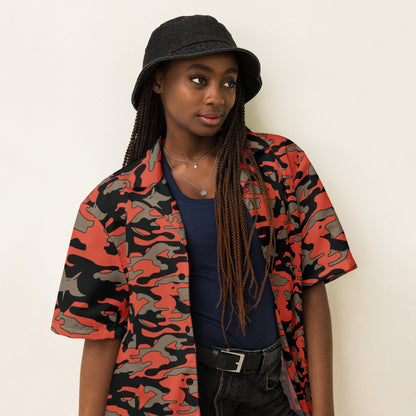 Malaysian BOMBA Firefighter CAMO Unisex button shirt - Button Shirts