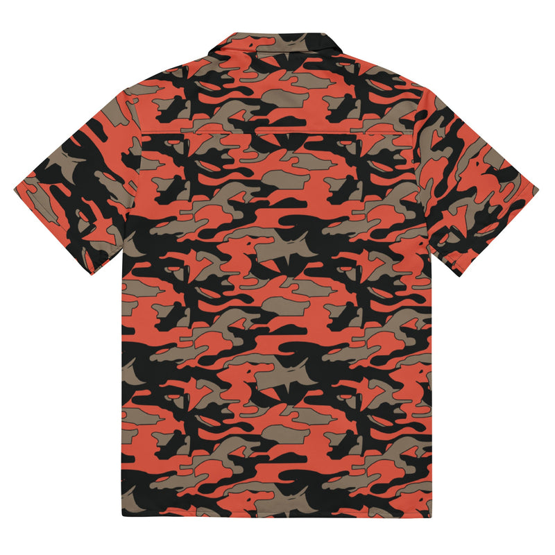 Firefighter Ember Rescue CAMO Unisex Short-Sleeve Button Shirt - Button-Up