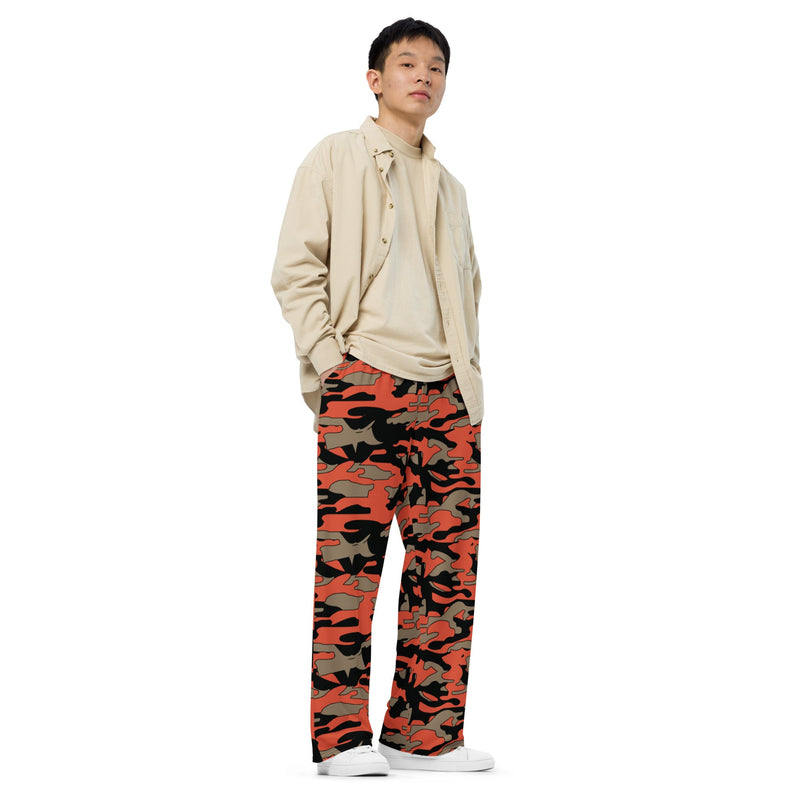 Firefighter Ember Rescue CAMO Unisex Wide-Leg Leisure Pants