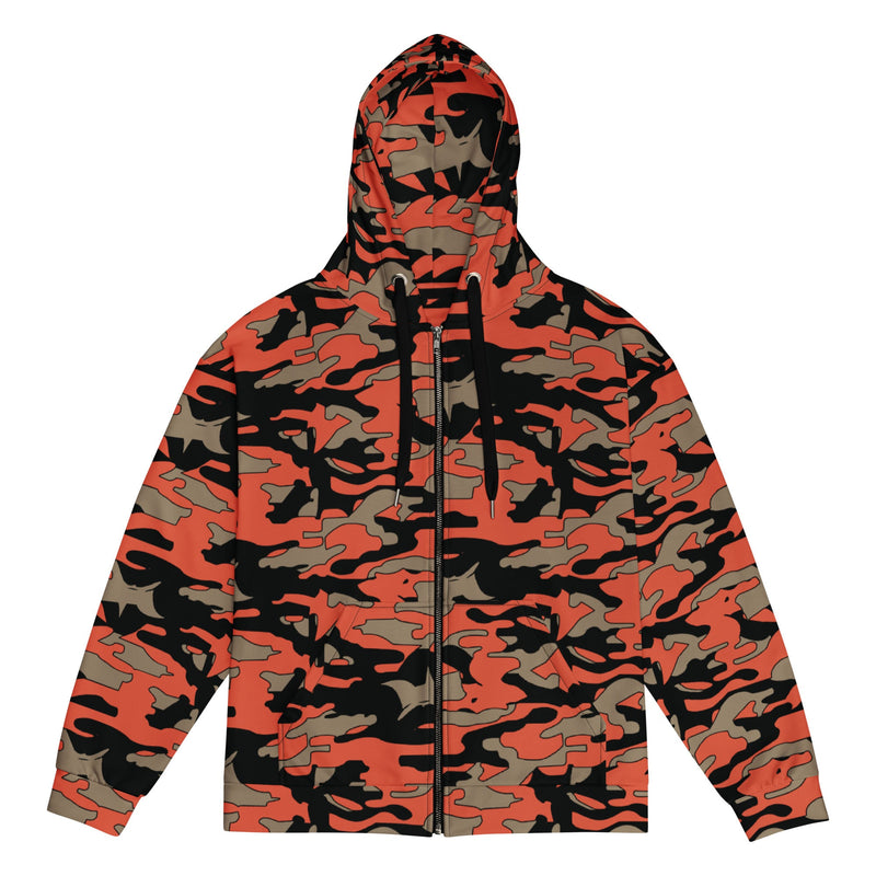 Firefighter Ember Rescue CAMO Unisex Zip Hoodie - 2XS