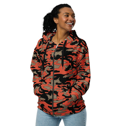 Malaysian BOMBA Firefighter CAMO Unisex zip hoodie - Zip Hoodies