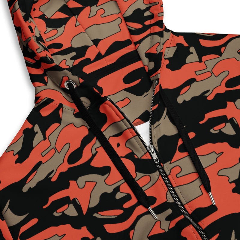 Firefighter Ember Rescue CAMO Unisex Zip Hoodie