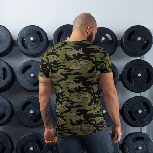 Malaysian BOMBA Subdued CAMO Mens athletic t-shirt - Athletic T-Shirts