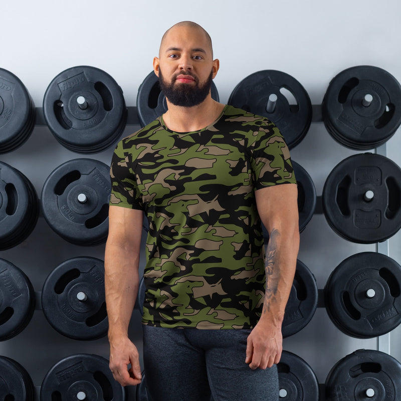 Firefighter Subdued Rescue CAMO Mens Athletic T-Shirt - XS - Shirt