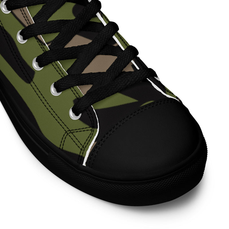 Firefighter Subdued Rescue CAMO Mens High-Top Canvas Shoes