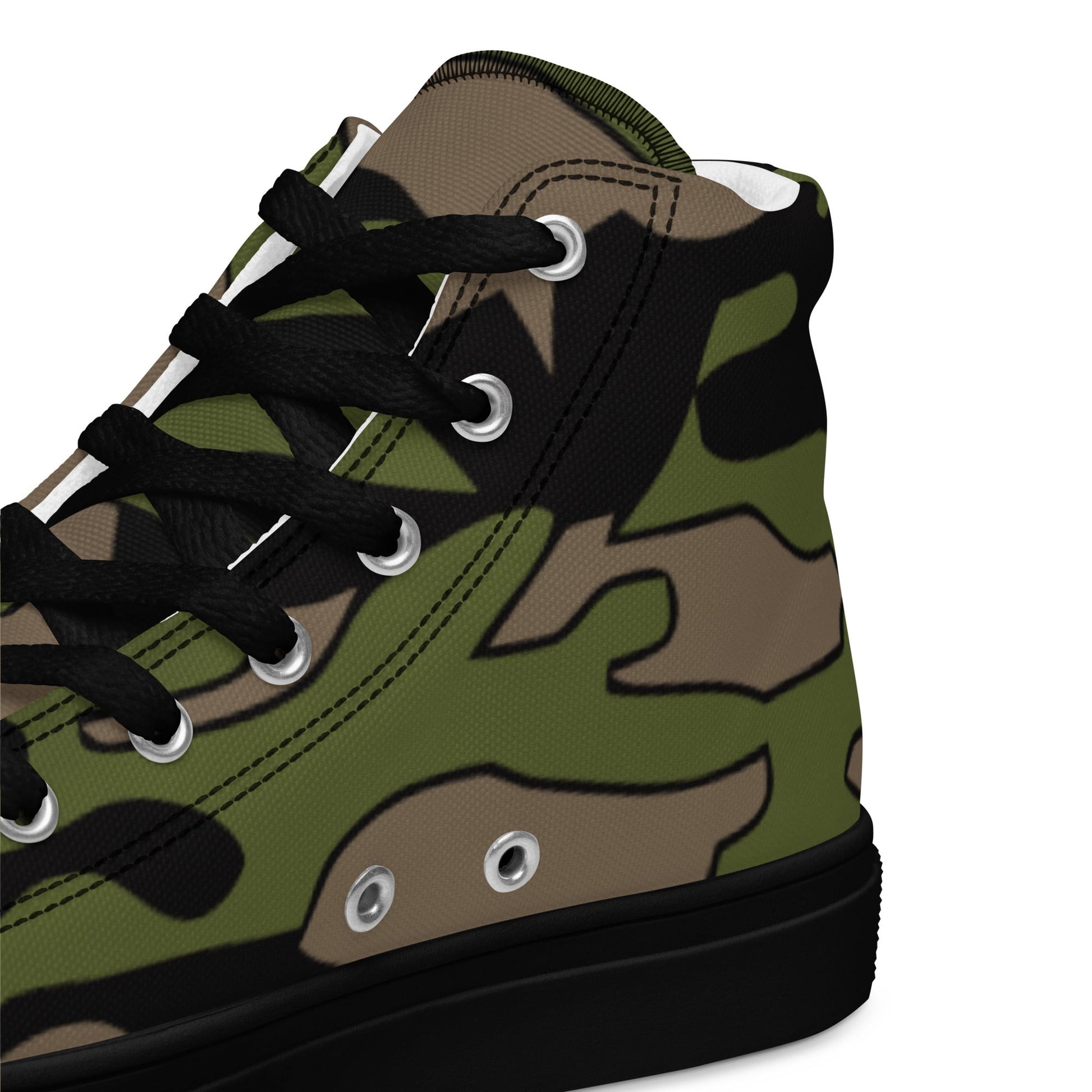 Malaysian BOMBA Subdued CAMO Mens high top canvas shoes - High Top Canvas Shoes