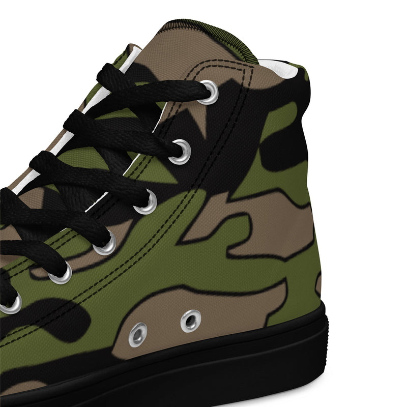 Firefighter Subdued Rescue CAMO Mens High-Top Canvas Shoes