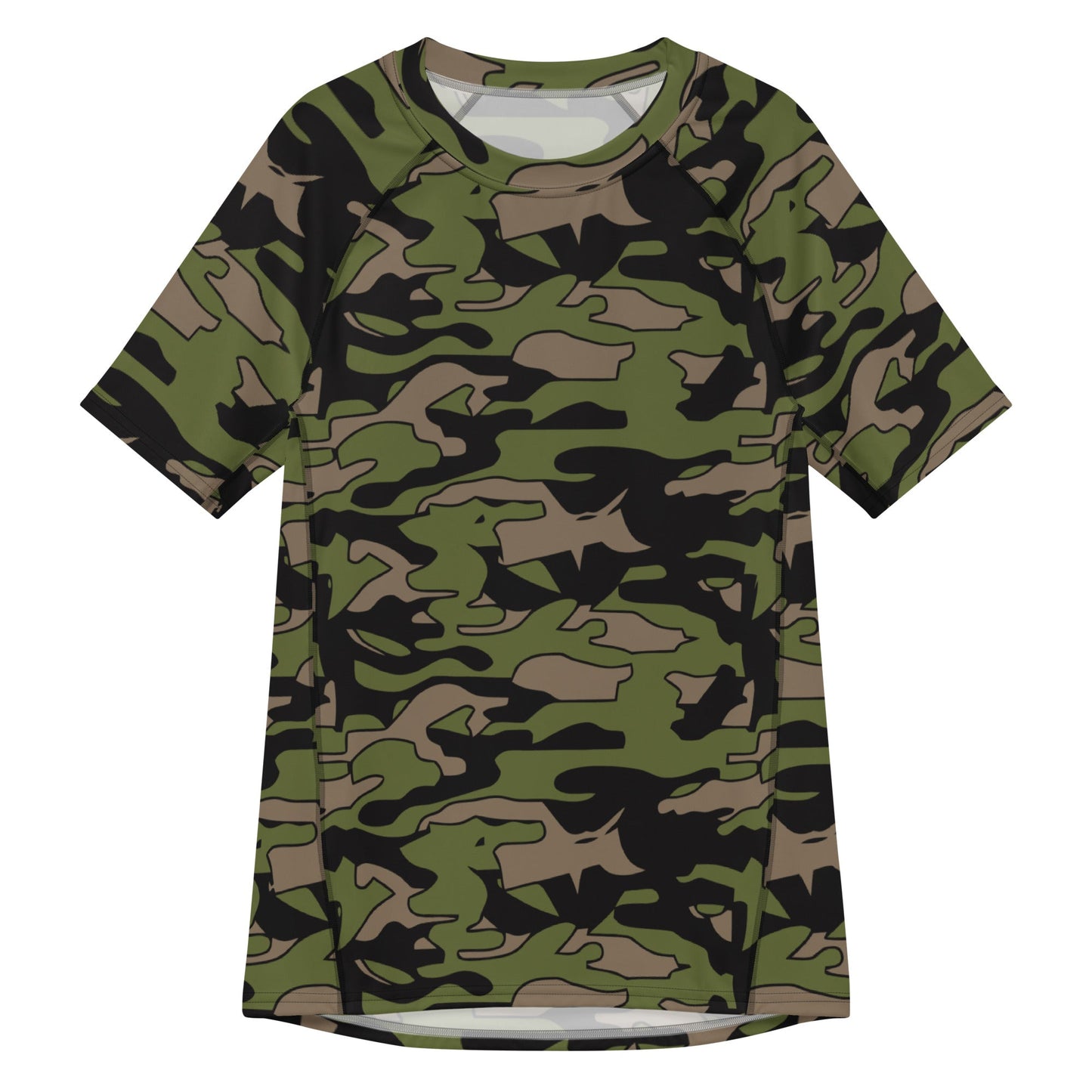 Malaysian BOMBA Subdued CAMO Mens Short-Sleeve Rash Guard - 2XS - Short-sleeve Guards