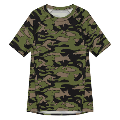 Malaysian BOMBA Subdued CAMO Mens Short-Sleeve Rash Guard - 2XS - Short-sleeve Guards