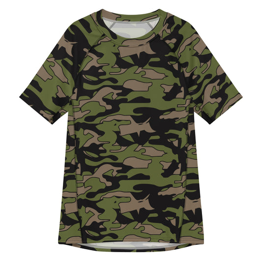 Malaysian BOMBA Subdued CAMO Mens Short-Sleeve Rash Guard - 2XS - Short-sleeve Guards